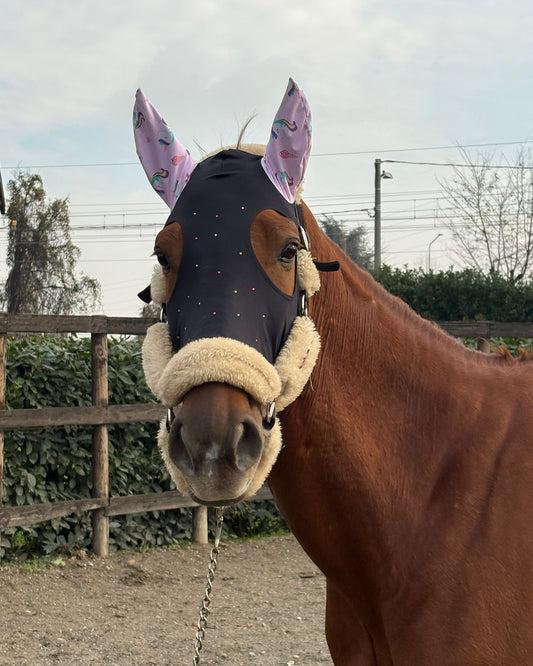 Cuffietta Strass e Fantasia Unicorni